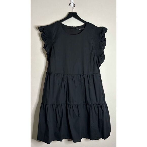 English Factory Ruffled Dress with Smocking Detail - Picture 3 of 12